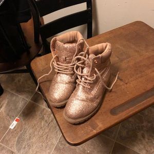 Girl glitter boots